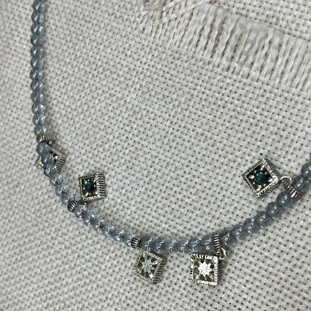 ✨ Vintage Napier Azure Dreams 16-18" Station Necklace - Picture 14 of 17